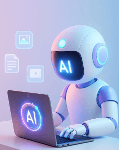 AI robot content creator